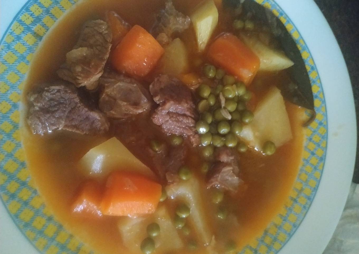 Estofado de ternera a la jardinera