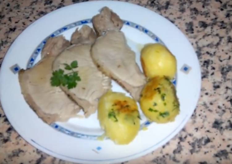 Lomo de cerdo a la sal fácil