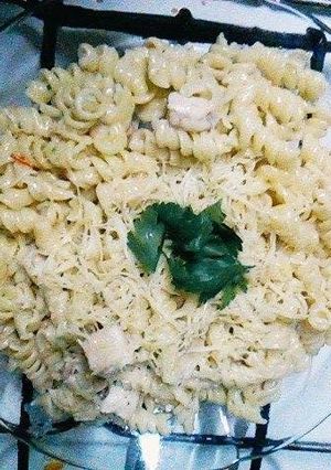 Una foto de Fideos con salsa de queso