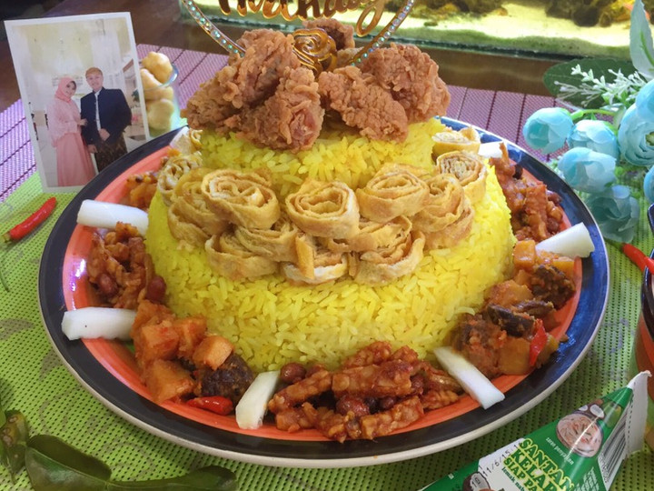 Resep Tumpeng Nasi Kuning Ricecooker yang Lezat Sekali