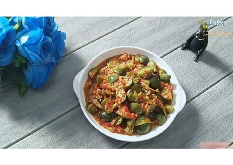 Resep sambal Teri Terong Bulat