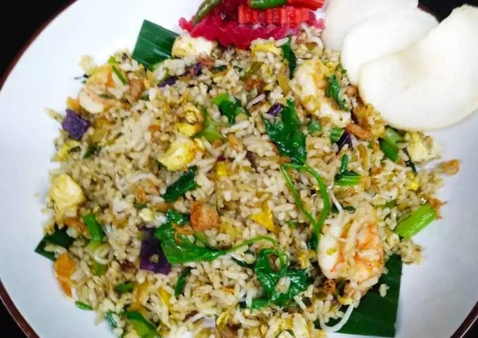 Cara Memasak Nasi goreng udang cabe ijo Bahan Sederhana