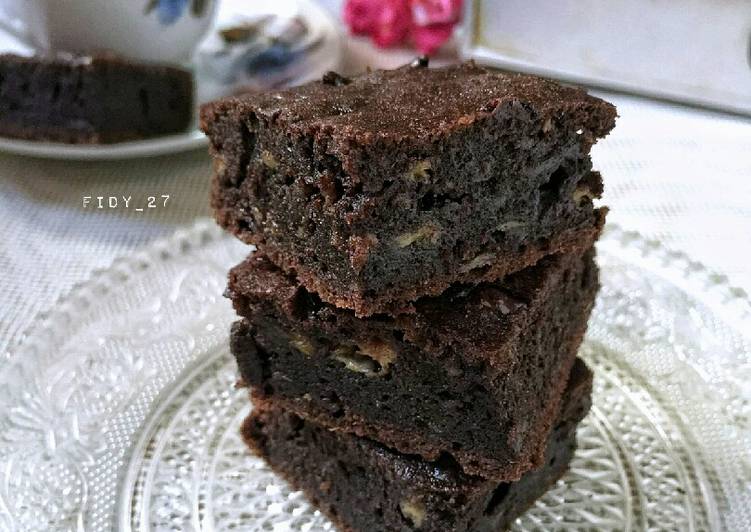 Resep Moist Banana Brownies Anti Gagal