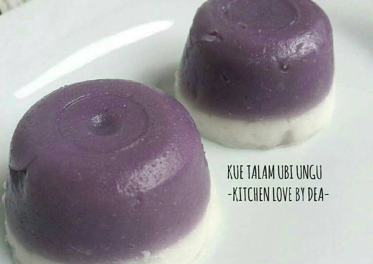 Kue talam ubi ungu