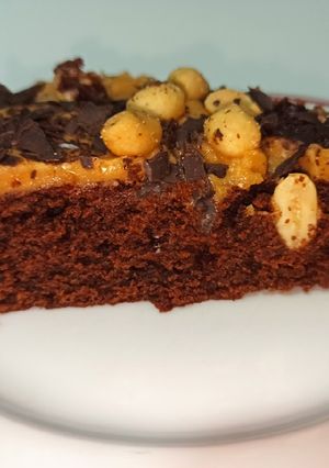 Φωτογραφία της συνταγής Νηστίσιμο-vegan κέικ σοκολάτας με φυστικοβούτυρο by madameginger