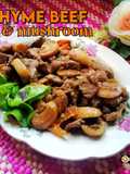 Thyme beef and mushrooms