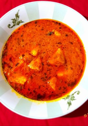 A picture of Paneer Changezi.