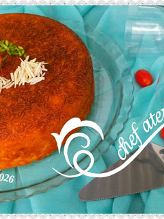 عکسی از دستور ته چین مرغ مجلسی آتنا