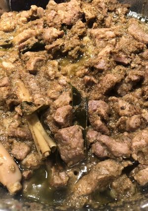 A picture of SaksangSpicy Green Pork.