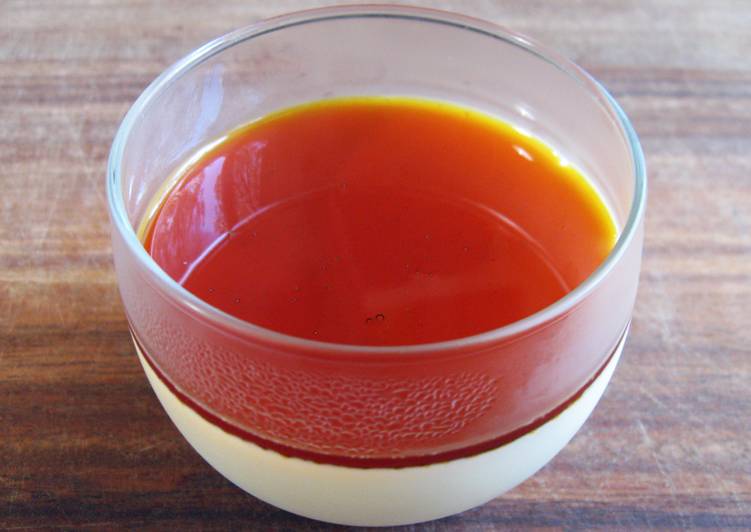 Recipe of Quick Custard Jelly with Caramel Sauce