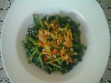 Tumis kangkung pedas simple sederhana