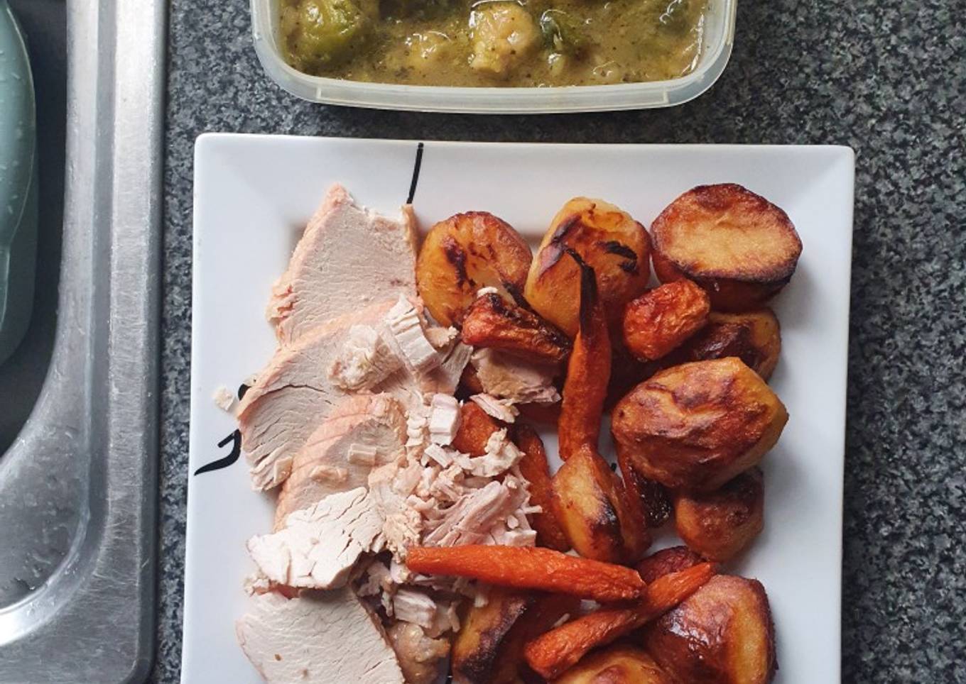Turkey crown Roast Dinner
