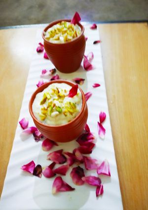 A picture of Thandai Phirni.