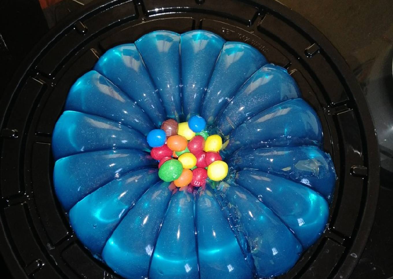 Flotatina de queso crema y mora azul