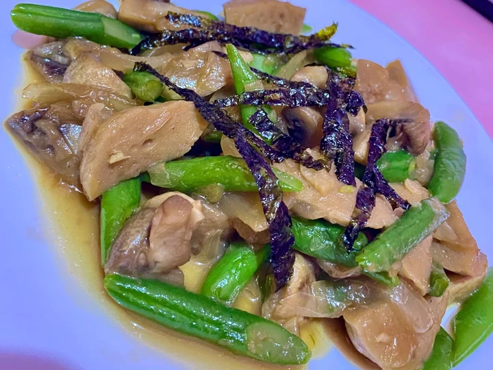 Langkah Mudah untuk Membuat Resep Tumis Buncis dengan Jamur dan Bakso yang Uenak Anti Ribet, Sempurna