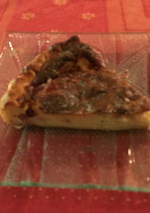 Une photo de Tarte salée lardons oignon fromage estragon