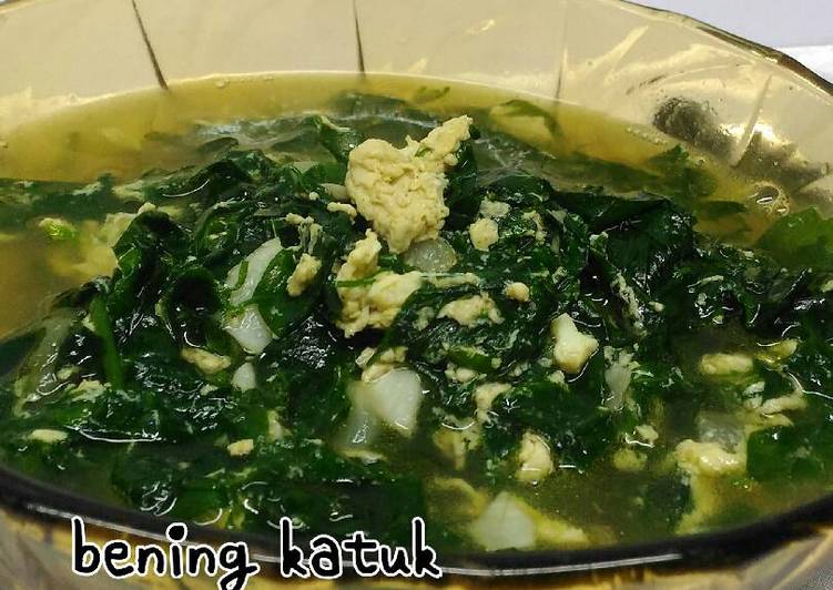 Resep Sayur Bening Katuk Telur Acak Anti Gagal