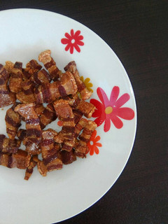 Una foto de Panceta frita de Cuenca para tapeo