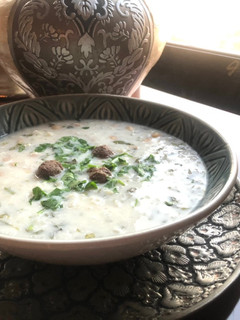 A picture of Ash Dough (Persian Thick Soup).