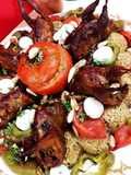طبق السمان بالأرز