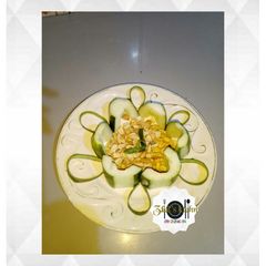 A picture of Cucumber with peanut/groundnut.
