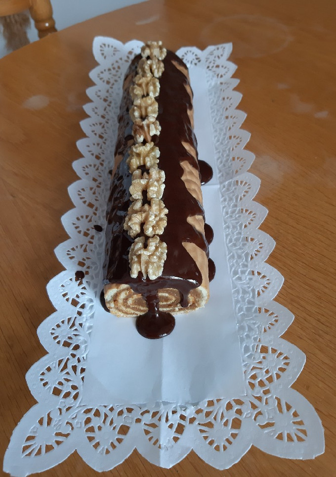 Una foto de Pionono con dulce de leche