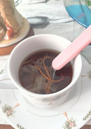 A picture of Perilla Leaf Drink with Rock Sugar.