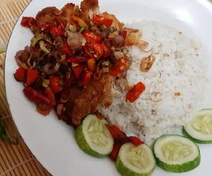 Ini Caranya Ayam geprek sambal matah goreng Gurih Mantul