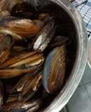 Kerang rebus sambal kecap
