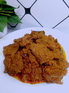 Foto resep Rendang daging dengan kelapa sangrai