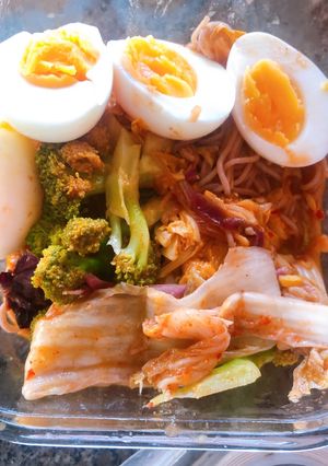 Hình của món Eat clean (mì cay healthy).