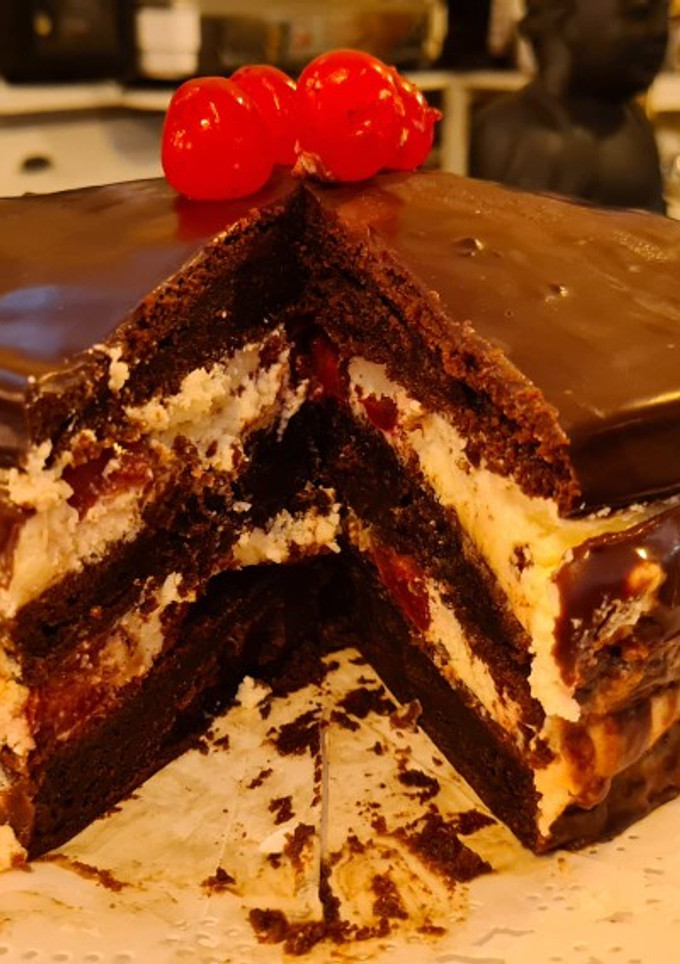Una foto de Tarta selva negra