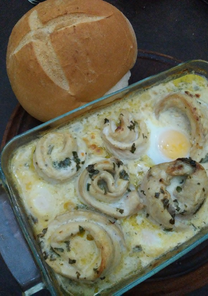 Una foto de Rollos de pescado al horno