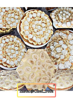 صورة لوصفة تارت الموز و كريم شونتيه بذوق الليمون 🍮🍥🍌🍋🍌: