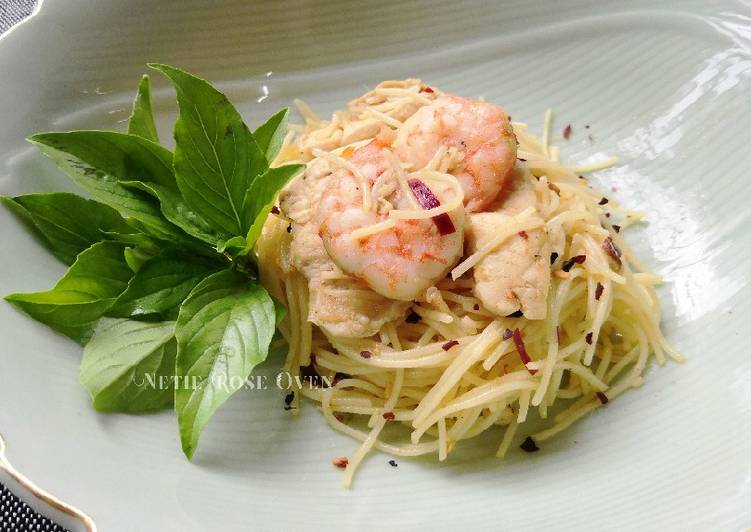 Resep Angel Hair Olie Olio yang Enak Banget