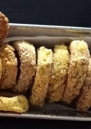 Una foto de Aros de cebolla sin gluten