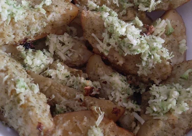 Kentang Panggang Brokoli Keju / Mashed Potato Broccoli Cheese