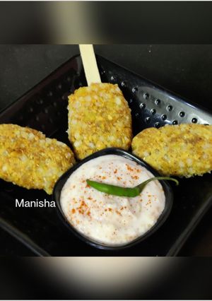 A picture of Tapioca pearls Seekh Kebabs.