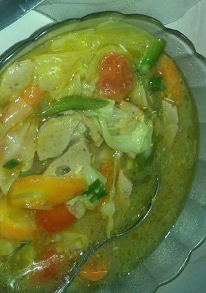 Foto resep Sayur sop bakso