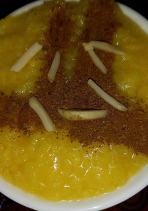 عکسی از دستور شله زرد