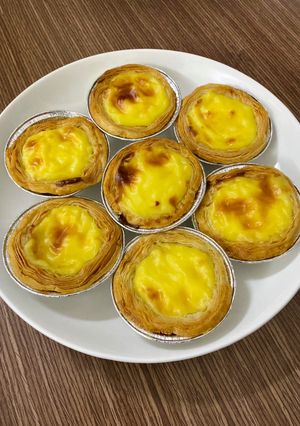 Hình của món Bánh tart trứng bằng nồi chiên không dầu.