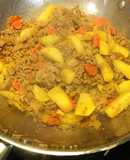 Picadillo de Pavo con Champiñones, Papas y Zanahorias