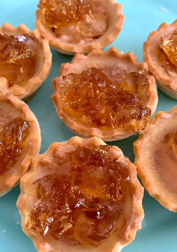 Una foto de Tartaletas de foie y moscatel