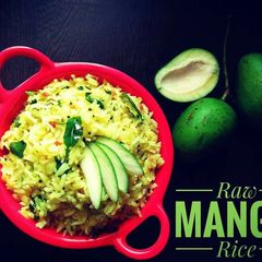 A picture of Raw mango rice.