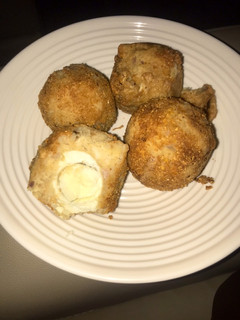 A picture of Yam egg roll.