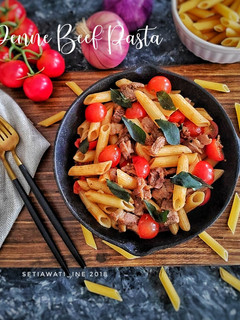 Foto resep Penne Beef Pasta