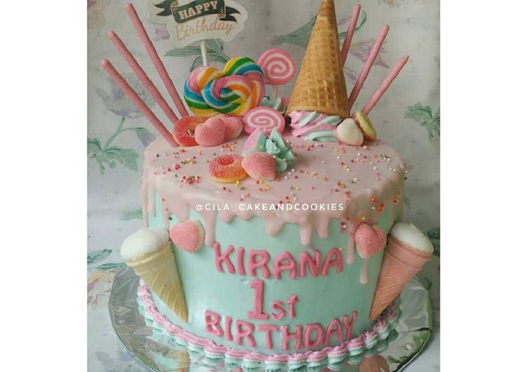Langkah Mudah untuk Menyiapkan Cake Ulang Tahun (brownies kukus) yang Enak