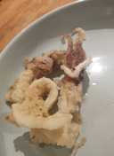 Salt 'n Pepper Squid with stir fry vegetables