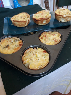 Una foto de Tartitas vegetarianas