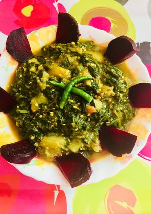 A picture of Mix veg. Palak.
